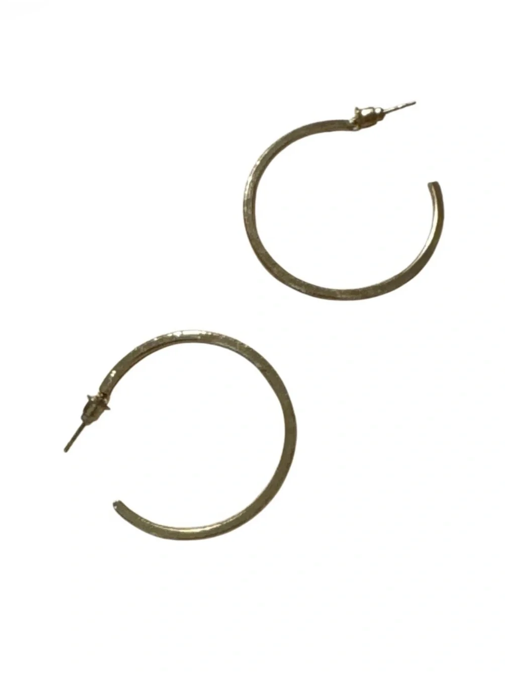Gold-Tone Classic Hoop Earrings - Women Jewelry